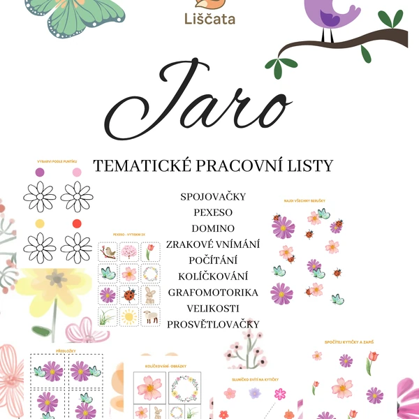 Jaro pracovní listy