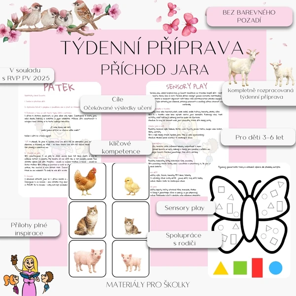 Týdenní příprava - Příchod jara (bez barevného pozadí)
