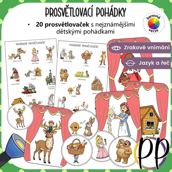 Prosvětlovací obrázky - pohádky