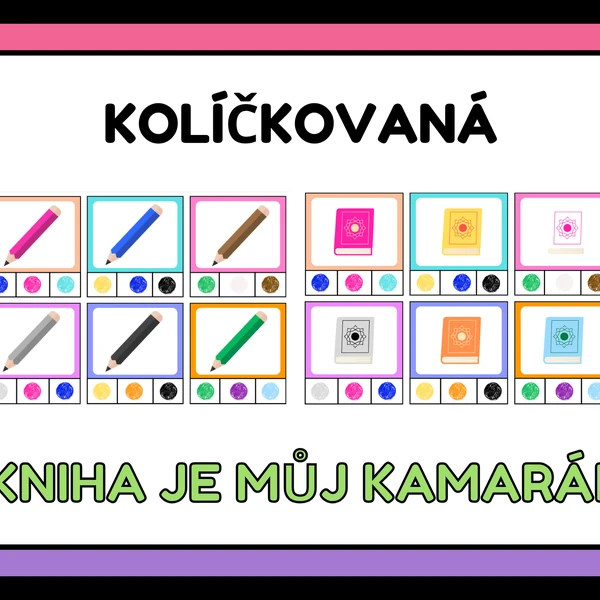 Kniha je můj kamarád - kolíčkovaná