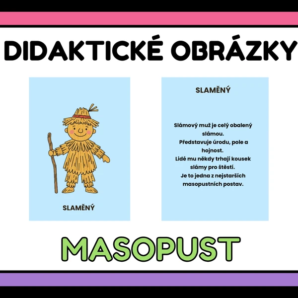 Didaktické obrázky - Masopust