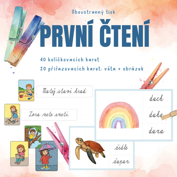 První čtení - kolíčkování