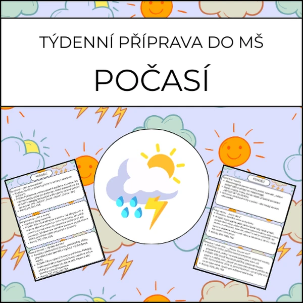 Počasí: týdenní příprava do MŠ