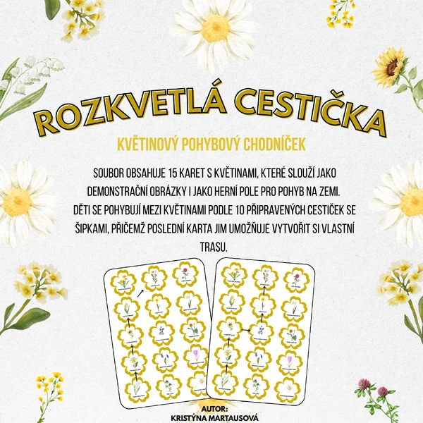 Rozkvetlá cestička - Poznáváme a hýbeme se!