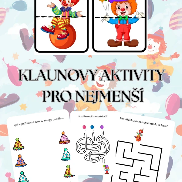 🤡 Klaunovy aktivity pro nejmenší 🎨