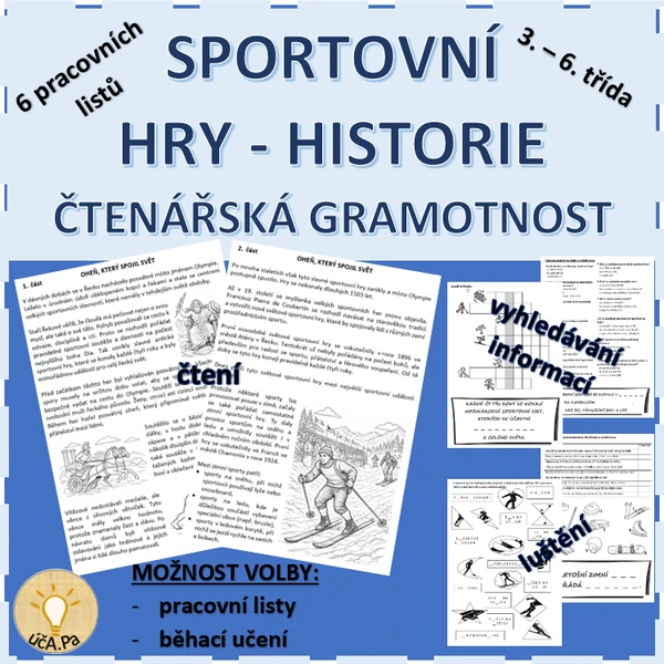 HISTORIE SPORTOVNÍCH HER - ČTENÁŘSKÁ GRAMOTNOST