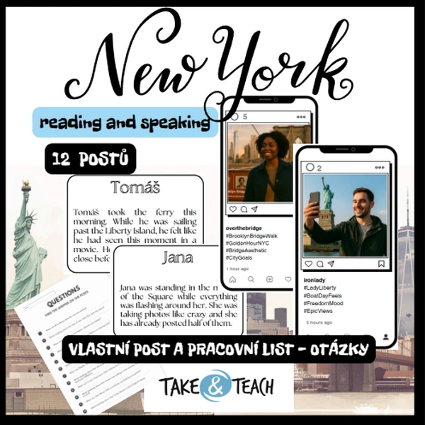 NEW YORK - past simple, past continuous, READING and SPEAKING