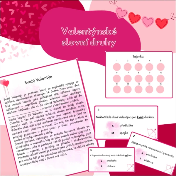 Valentýnské slovní druhy