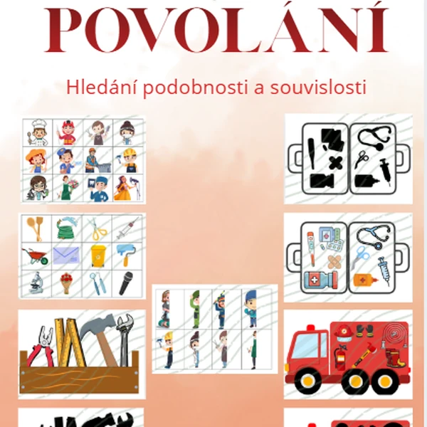 Povolání - hledání podobnosti a souvislosti 