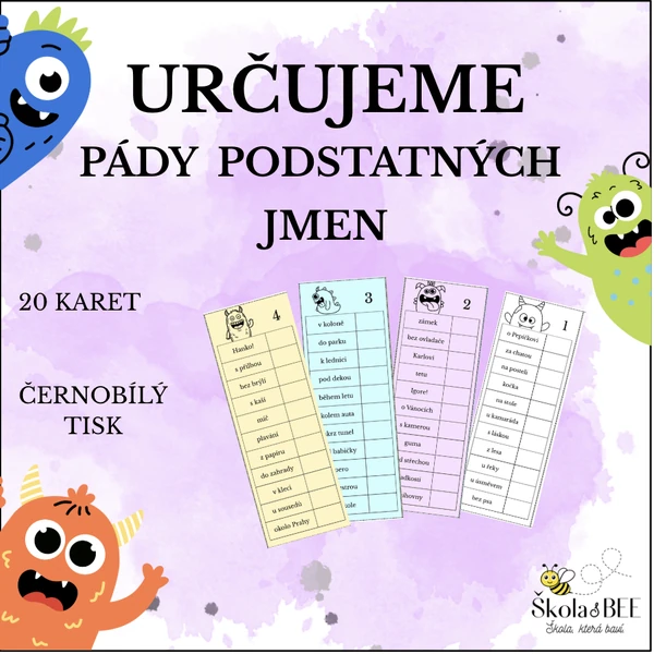 Určujeme pády podstatných jmen