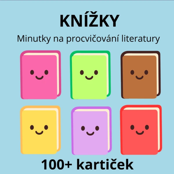 Literární knížky - Minutky do literatury (opakování pojmů) 100+