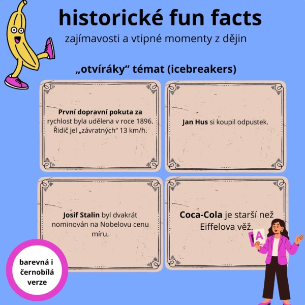 historické fun facts, zajímavosti/icebreakers