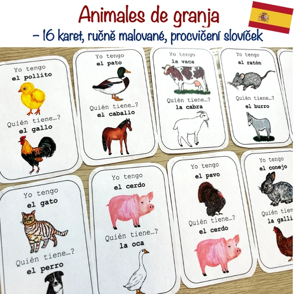 Animales de granja - Yo tengo, quién tiene?