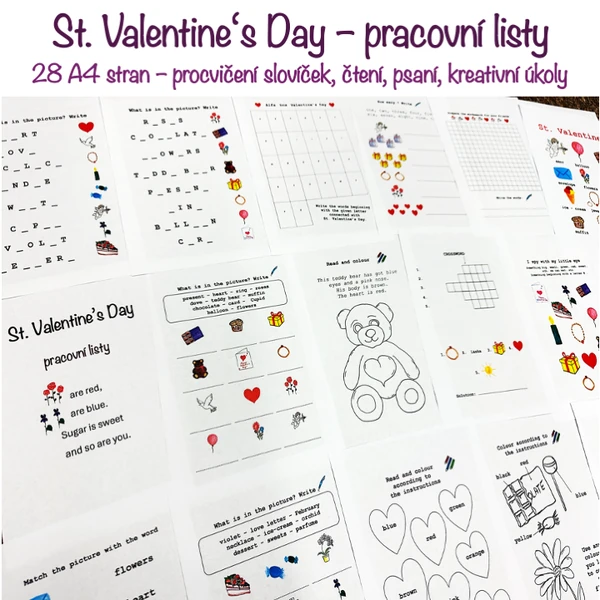 Pracovní listy - St. Valentine's Day