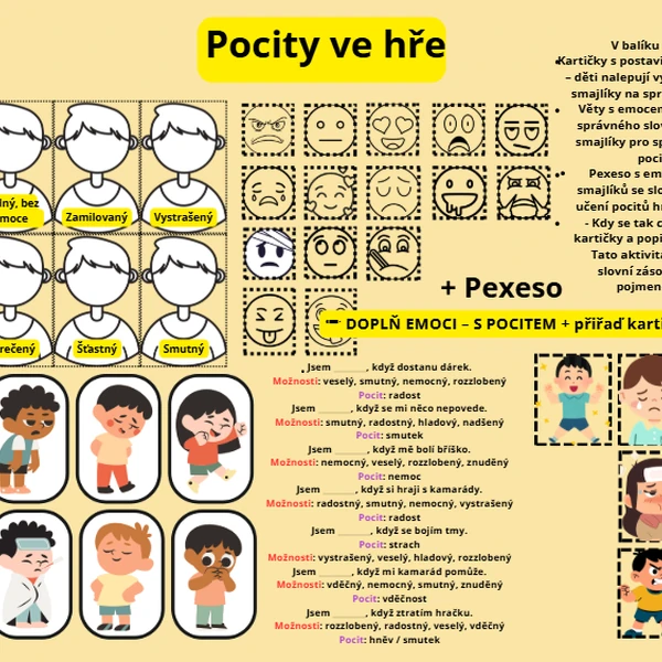 Pocity ve hře - Podívej se, jak se cítím!