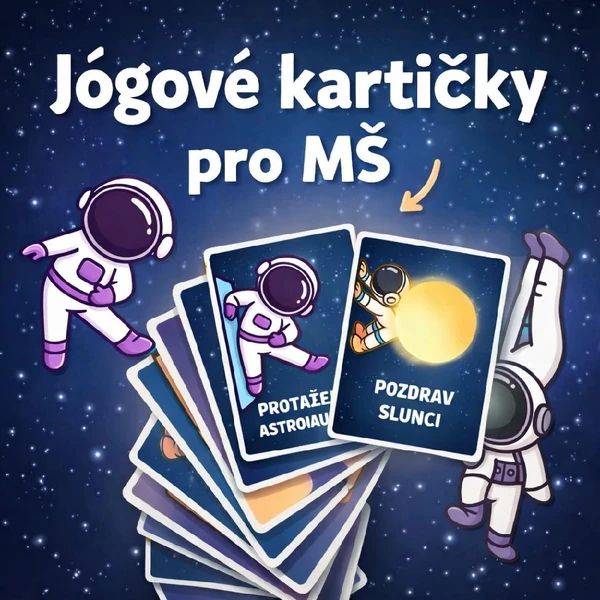 Jógové kartičky - vesmír