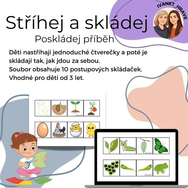 Stříhej a skládej - poskládej příběh