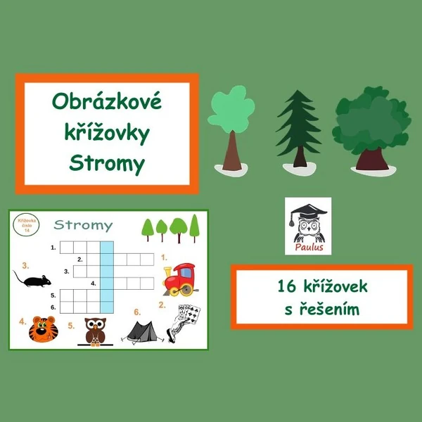 Obrázkové křížovky Stromy