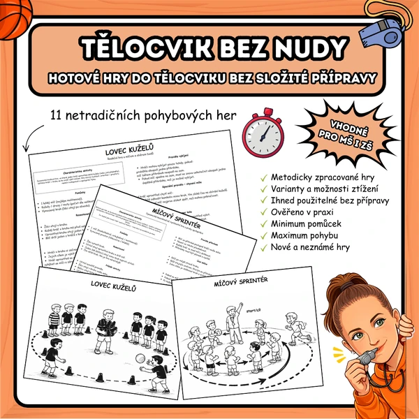 Tělocvik bez nudy – 11 okamžitě použitelných her (MŠ–ZŠ)