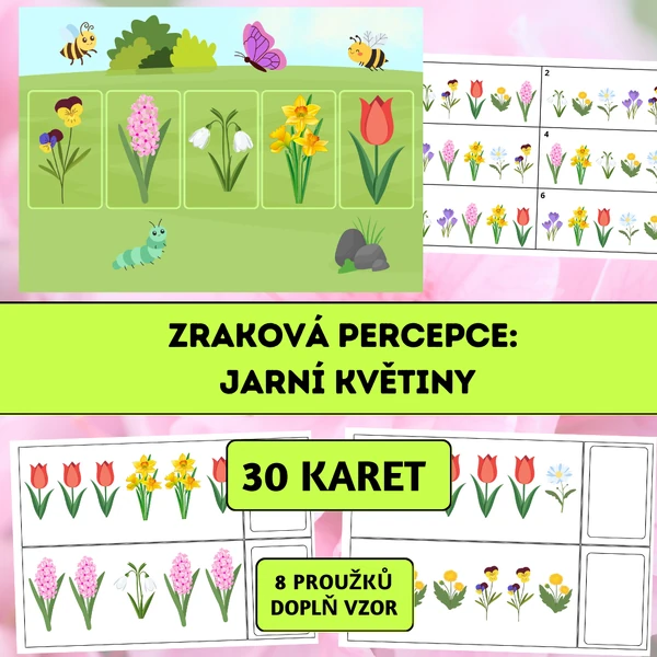 Zraková percepce: Jarní květiny