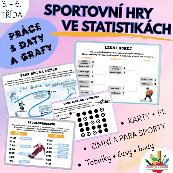 Sportovní hry ve statistikách - práce s daty a grafy