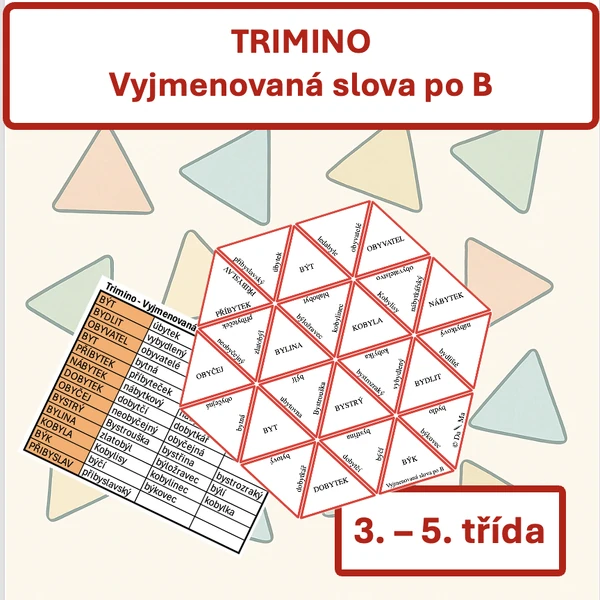 Vyjmenovaná slova po B — TRIMINO