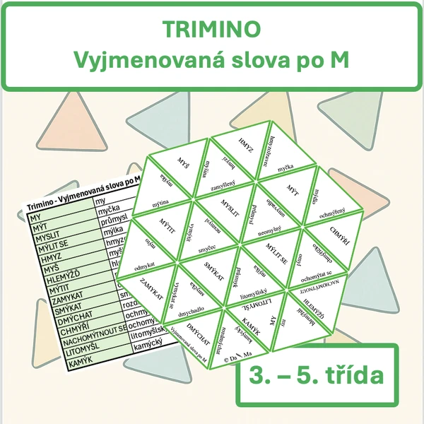 Vyjmenovaná slova po M — TRIMINO