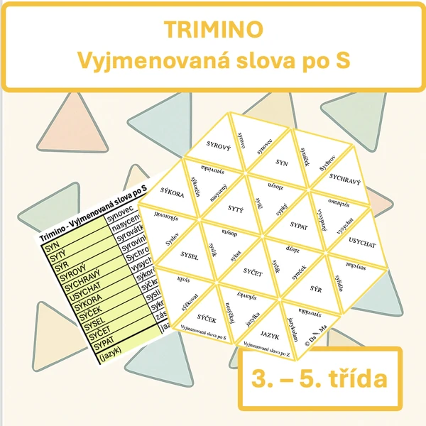 Vyjmenovaná slova po S — TRIMINO