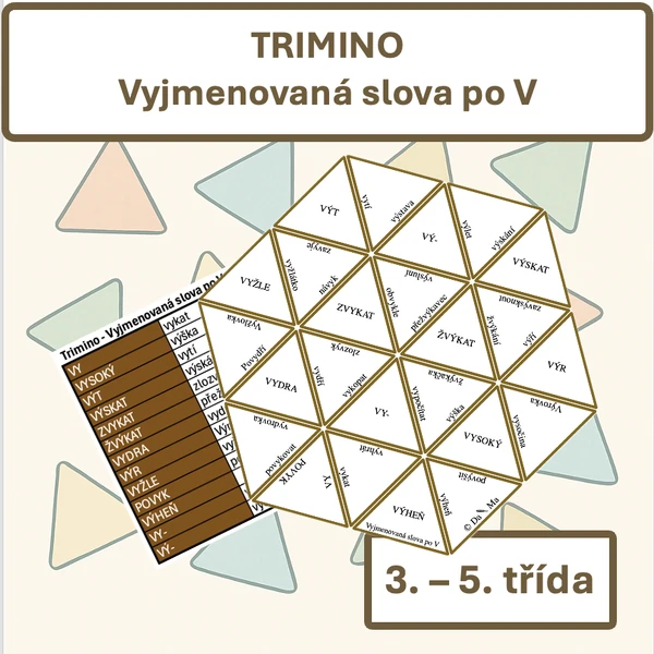 Vyjmenovaná slova po V — TRIMINO