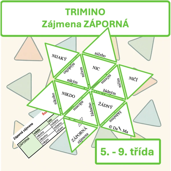Zájmena záporná — TRIMINO