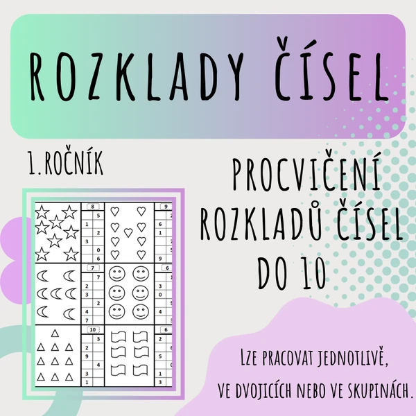 ROZKLADY ČÍSEL do 10