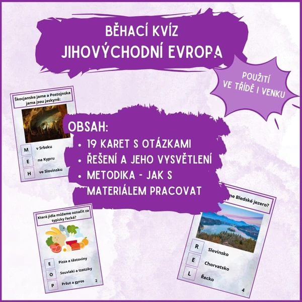Jihovýchodní Evropa - běhací kvíz