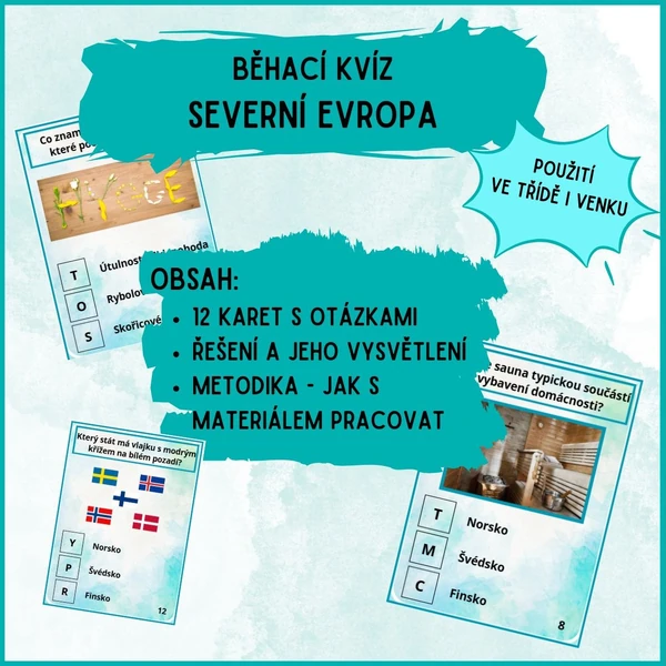 Severní Evropa - běhací kvíz