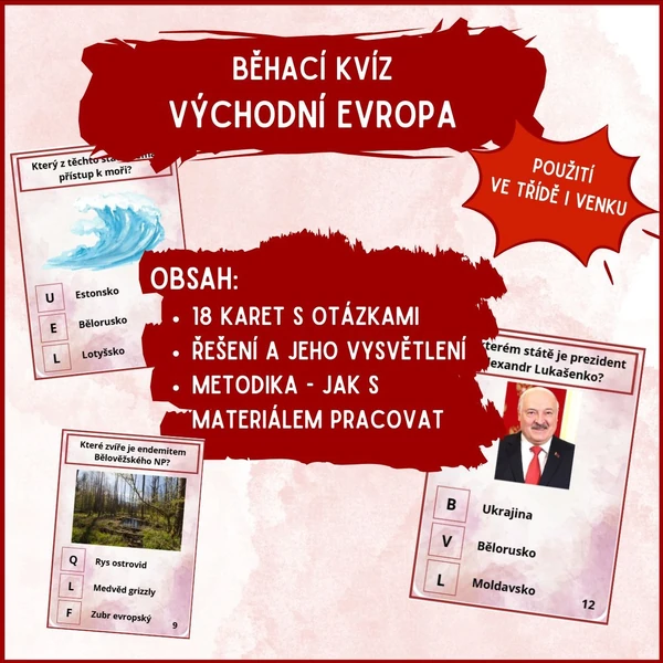 Východní Evropa - běhací kvíz