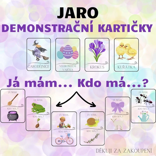 JARO - Já mám. Kdo má? + Demonstrační kartičky - 104 kartiček