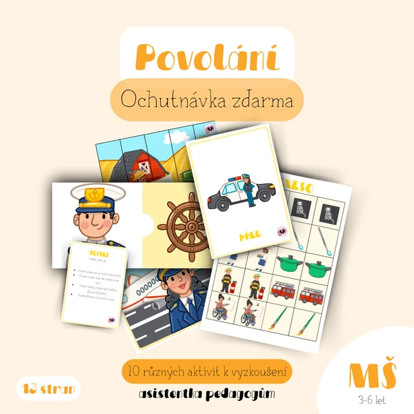 Povolání - Ochutnávka souboru aktivit zdarma