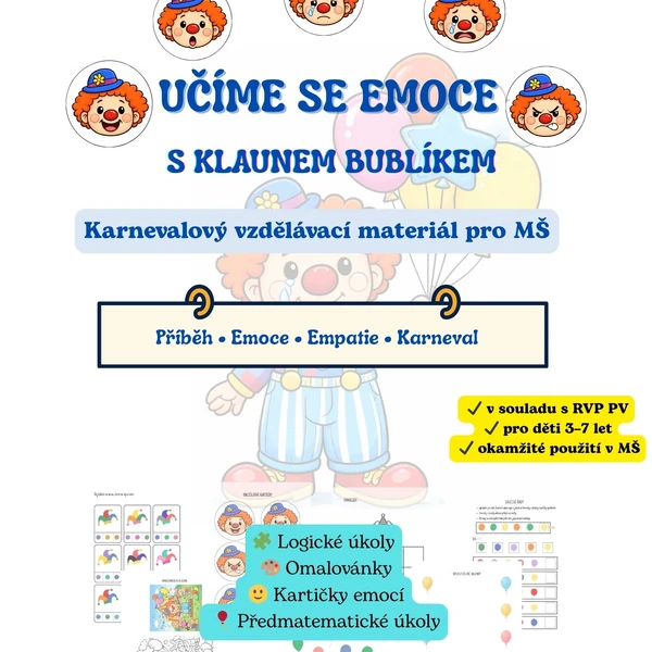 Karneval - soubor aktivit s příběhem 