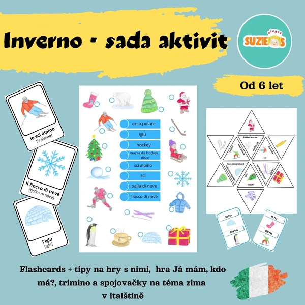 Zima - sada aktivit v italštině