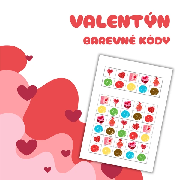 VALENTÝN - barevné kódy