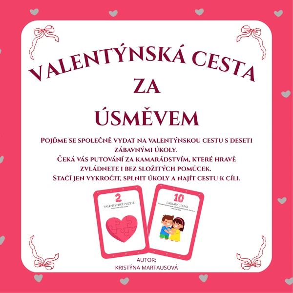 Valentýnská cesta za úsměvem - 10 zábavných úkolů