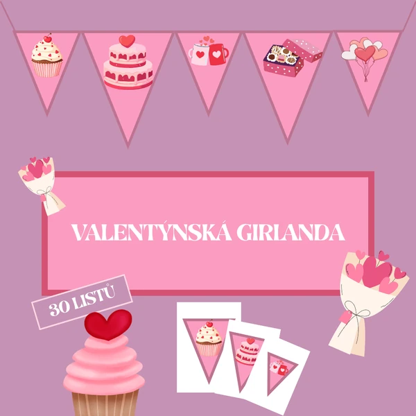 VALENTÝNSKÁ GIRLANDA