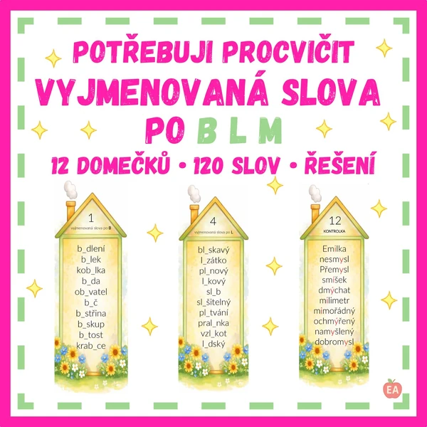 Vyjmenovaná slova po B, L, M