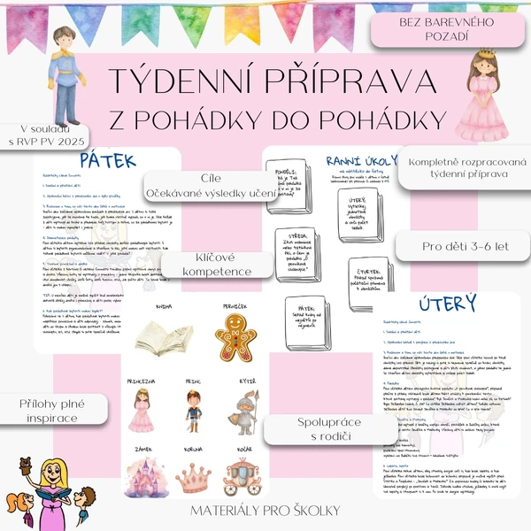 Týdenní příprava - Z pohádky do pohádky (bez barevného pozadí)