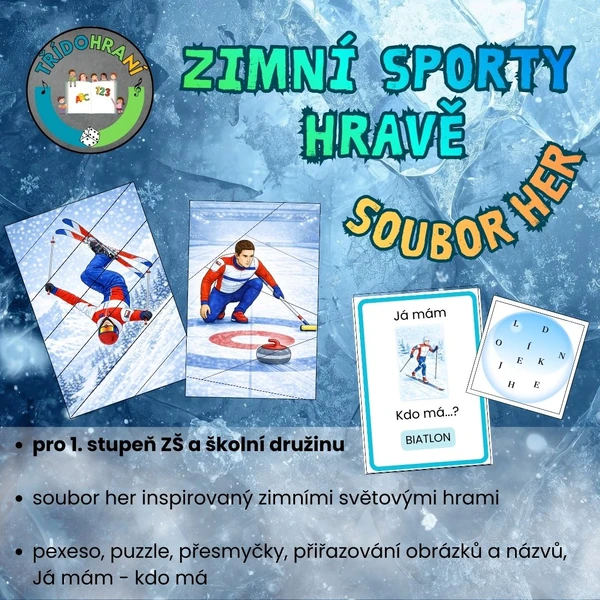 ZIMNÍ SPORTY HRAVĚ - SOUBOR HER