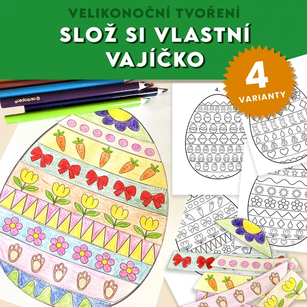 Velikonoční tvoření - Slož si vlastní vajíčko