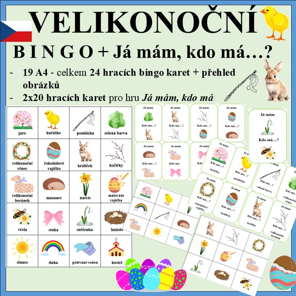 Velikonoční hry - Bingo a Já mám, kdo má