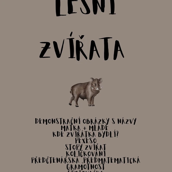 LESNÍ ZVÍŘATA na jaře🦌