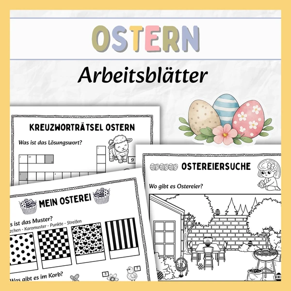 OSTERN: Arbeitsblätter