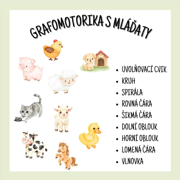 Grafomotorika s mláďaty