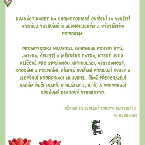 Oromotorika mluvidel 🌷